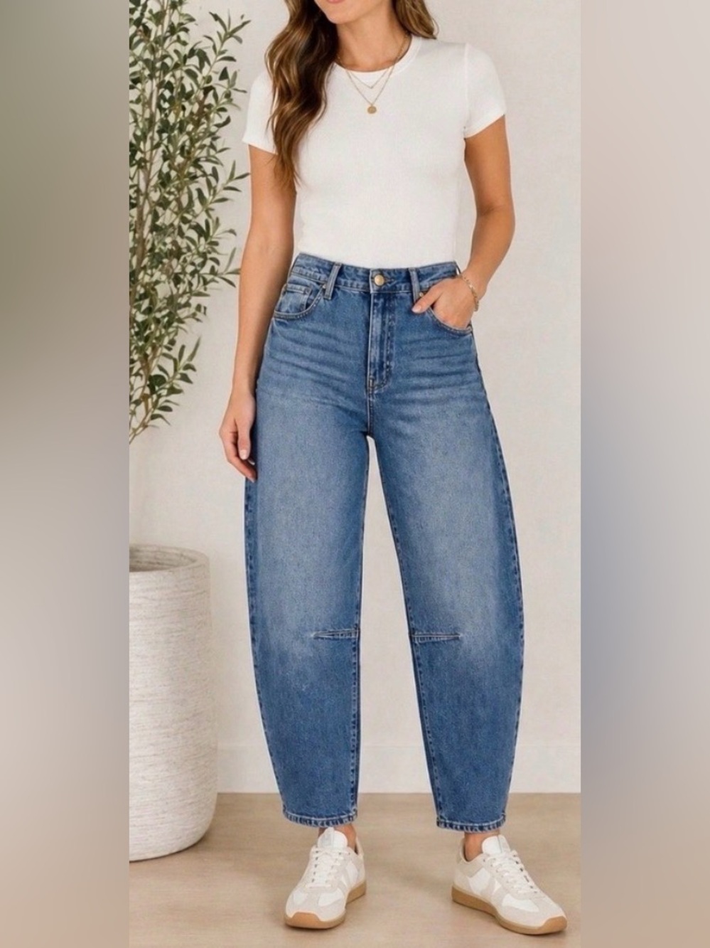 Kut From The Kloth Ashley Slouchy Barrel Jeans Medium Wash Size 4